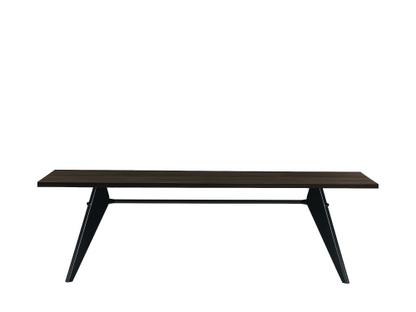EM Table 240 x 90 cm|Chêne foncé, vernis de protection|Noir intense