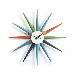 Horloge Sunburst Clock Multicolore