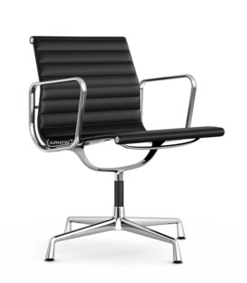 Aluminium Group EA 107 / EA 108 EA 107 - non-pivotante|Chromé|Cuir (Standard)|Nero