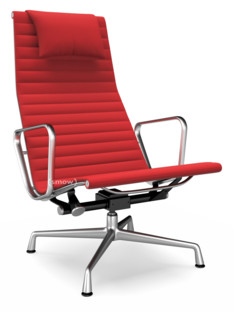 Aluminium Chair EA 124 Poli|Hopsak|Rouge / rouge coquelicot