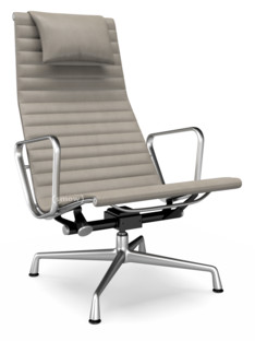 Aluminium Chair EA 124 Poli|Cuir (Standard)|Sable