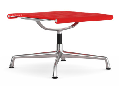 Aluminium Chair EA 125 Piétement poli|Hopsak|Rouge / rouge coquelicot