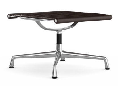 Aluminium Chair EA 125 Piétement poli|Cuir (Standard)|Marron