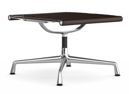 Aluminium Chair EA 125 Piétement chromé|Cuir (Standard)|Marron