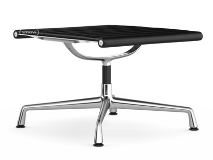 Aluminium Chair EA 125 Piétement chromé|Cuir Premium F|Nero