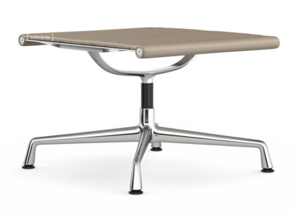 Aluminium Chair EA 125 Piétement chromé|Cuir (Standard)|Sable