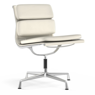 Soft Pad Chair EA 205 Poli|Cuir Standard neige, Plano blanc