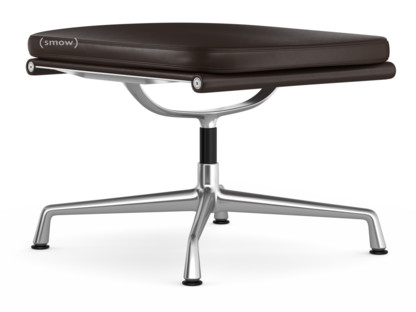 Soft Pad Chair EA 223 Piétement poli|Cuir Premium F châtaigne, Plano marron
