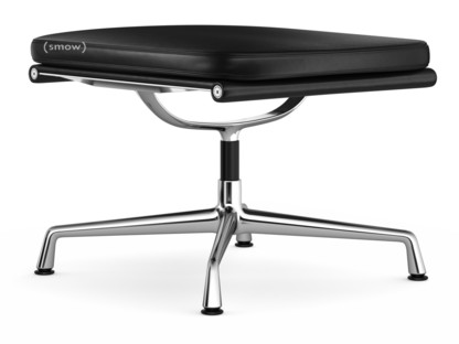 Soft Pad Chair EA 223 Piétement chromé|Cuir Premium F nero, Plano nero