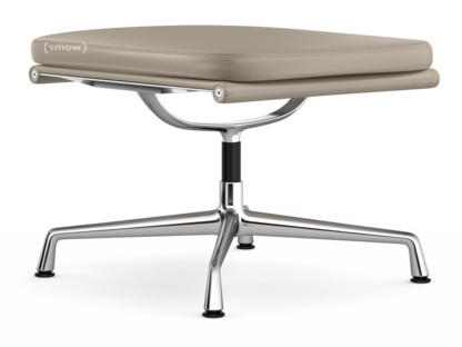 Soft Pad Chair EA 223 Piétement chromé|Cuir Premium F sable, Plano gris mauve