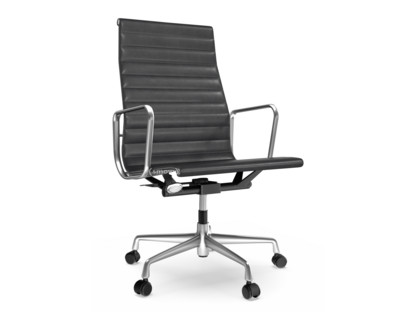 Aluminium Chair EA 119 Poli|Cuir (Standard)|Asphalte