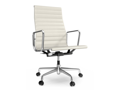 Aluminium Chair EA 119 Poli|Cuir (Standard)|Neige