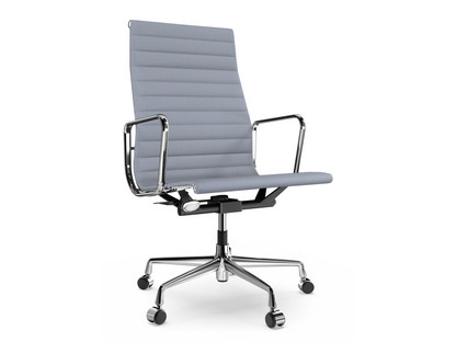 Aluminium Chair EA 119 Chromé|Hopsak|Bleu foncé / ivoire