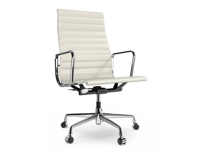 Aluminium Chair EA 119 Chromé|Cuir (Standard)|Neige