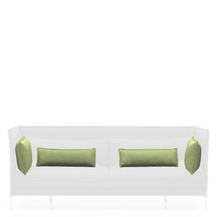 Lot de coussins pour Alcove Sofa Pour Two-seater|Laser|Gris clair/vert tilleul