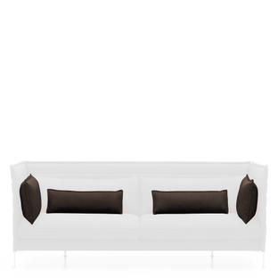 Lot de coussins pour Alcove Sofa Pour Two-seater|Laser|Nero/marron marais