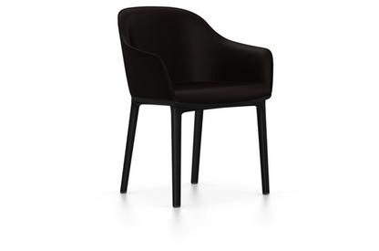 Softshell Chair avec piètement à 4 pieds Basic dark|Plano|Marron