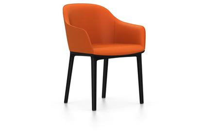 Softshell Chair avec piètement à 4 pieds Basic dark|Plano|Orange