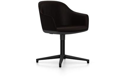 Softshell Chair avec piètement à 4 branches Basic dark fintion époxy (lisse)|Plano|Marron