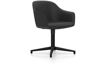 Softshell Chair avec piètement à 4 branches Basic dark fintion époxy (lisse)|Plano|Gris foncé