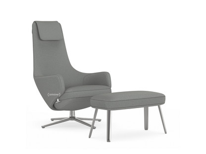 Repos Fauteuil Repos & Panchina|Tissu Cosy 2 Gris galet|46 cm|Poli