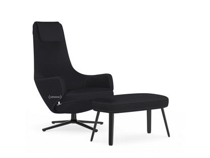 Repos Fauteuil Repos & Panchina|Tissu Cosy 2 noir mérinos|41 cm|Noir basic