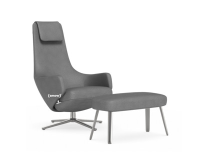 Repos Fauteuil Repos & Panchina|Tissu Dumet gris sierra mélange|41 cm|Poli