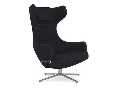 Grand Repos Fauteuil Grand Repos|Tissu Cosy 2 noir mérinos|46 cm|Poli