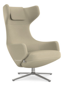 Grand Repos Fauteuil Grand Repos|Tissu Dumet mélange beige|46 cm|Poli