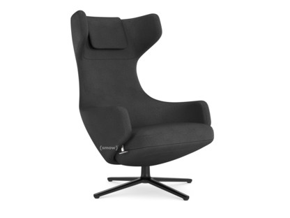 Grand Repos Fauteuil Grand Repos|Tissu Dumet charbon/noir|46 cm|Noir basic