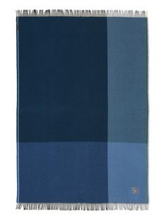 Colour Block Blanket Noir/bleu