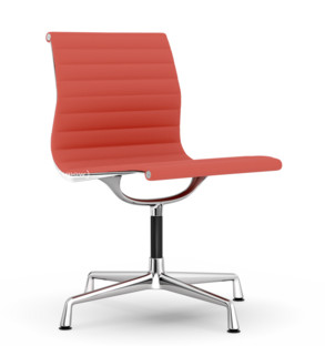 Aluminium Chair EA 101 Rouge coquelicot / ivoire|Chromé