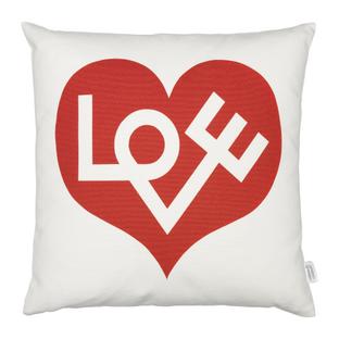 Coussins Graphic Print Love, red