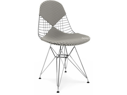 Coussin pour Wire Chair (DKR/DKX/DKW/LKR) Coussin pour assise et dossier (Bikini)|Checker|Noir/blanc