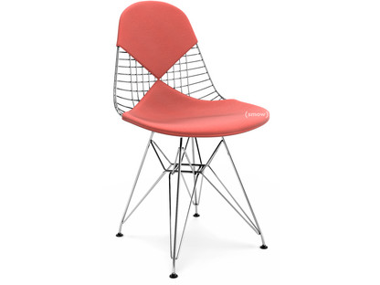 Coussin pour Wire Chair (DKR/DKX/DKW/LKR) Coussin pour assise et dossier (Bikini)|Hopsak|Rouge coquelicot / ivoire