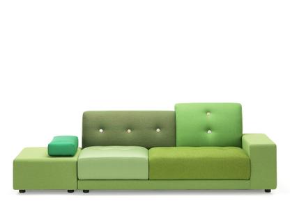 Polder Sofa Accotoir à droite|Combinaison de tissus green