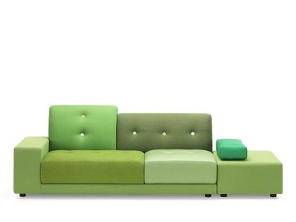 Polder Sofa Accotoir à gauche|Combinaison de tissus green