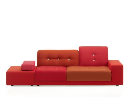 Polder Sofa Accotoir à droite|Combinaison de tissus red