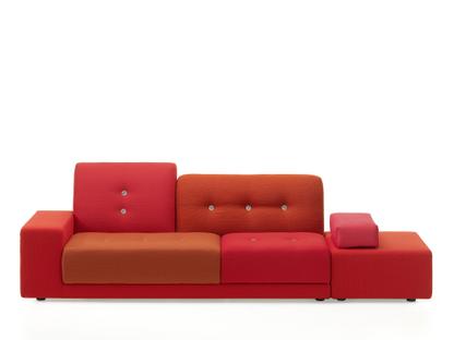 Polder Sofa Accotoir à gauche|Combinaison de tissus red