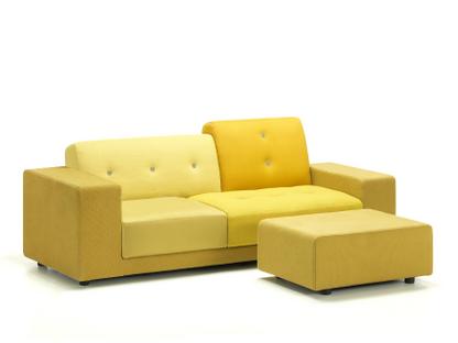 Polder Compact Avec repose-pieds|Accotoir à gauche|Combinaison de tissus golden yellow