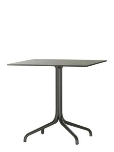Belleville Table Outdoor 75 x 75 cm|Matériau aggloméré noir
