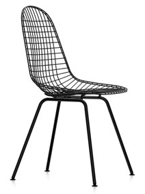 Wire Chair DKX Revêtement thermolaqué noir basic