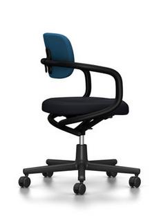 Siège de bureau pivotant Allstar Noir profond  |Hopsak|Bleu / vert marais