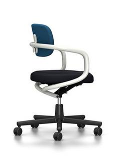 Siège de bureau pivotant Allstar Blanc|Hopsak|Bleu / vert marais