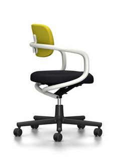 Siège de bureau pivotant Allstar Blanc|Hopsak|Jaune / vert pastel