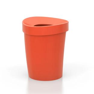 Happy Bin L (H 37,5 x Ø 30 cm)|Rouge coquelicot