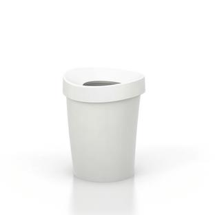 Happy Bin S (H 29,5 x Ø 23,5 cm)|Blanc