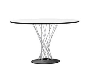 Noguchi Dining Table Ø 121 cm|HPL Blanc
