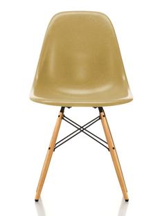 Eames Fiberglass Chair DSW Eames ochre light|Frêne tons miel