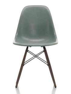 Eames Fiberglass Chair DSW Eames sea foam green|Érable foncé